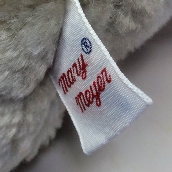 Vintage Mary Meyer Stuffed Animal Mouse Plush Gray with Pink Ears and Nose 6" - Picture 7 of 7